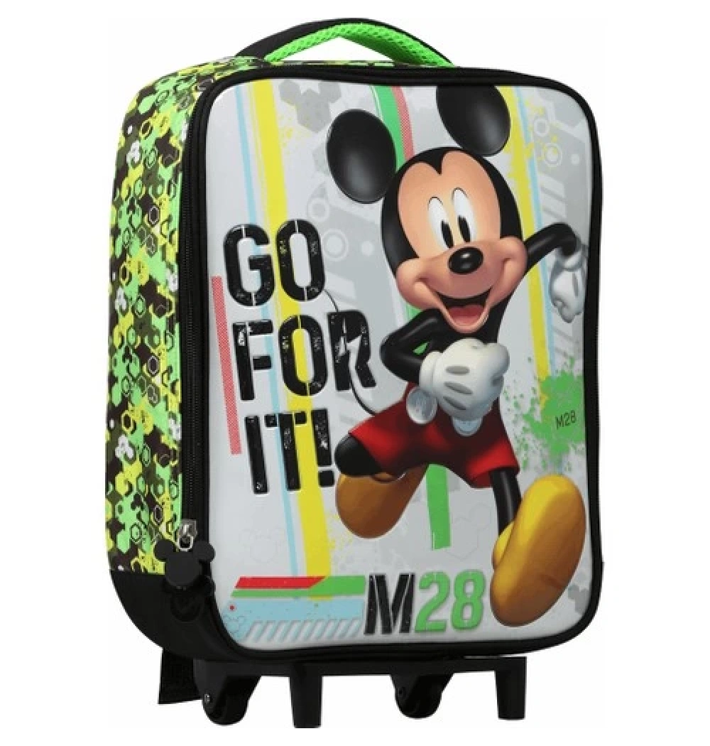 Mikro 5184 Mıckey Anaokul Çantası Çekçekli Box Mıxed Up