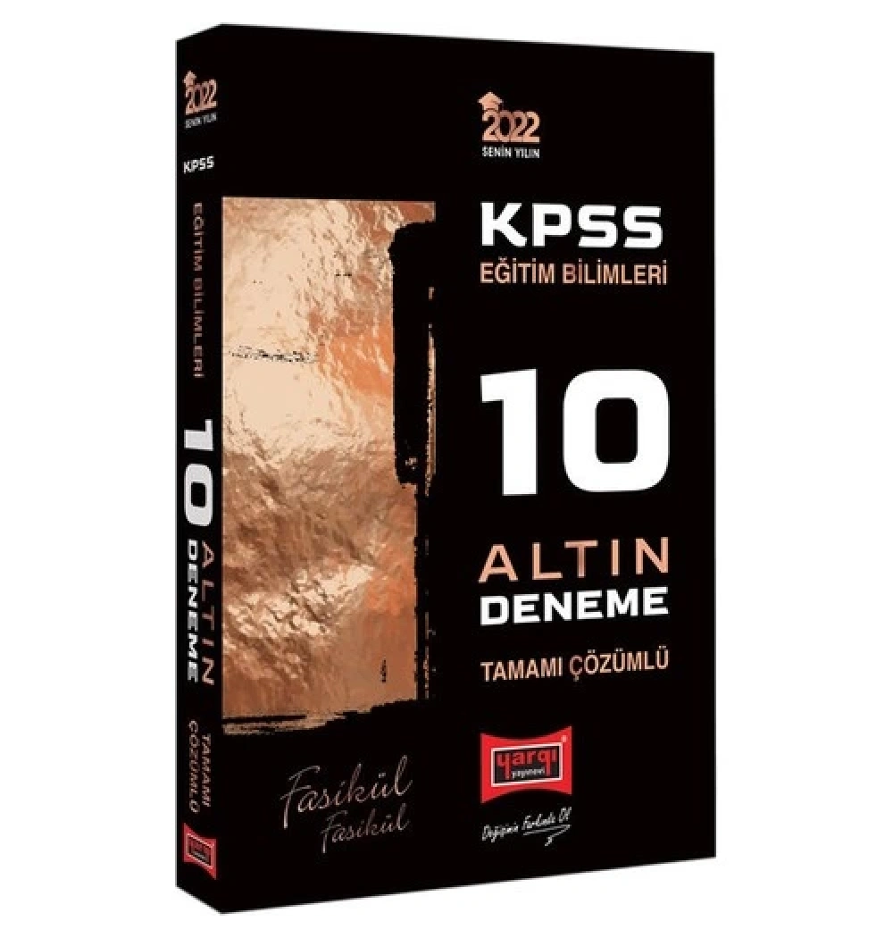 Yargı 2022 Kpss Eğitim Bilimleri 10 Altın Deneme Çözümlü