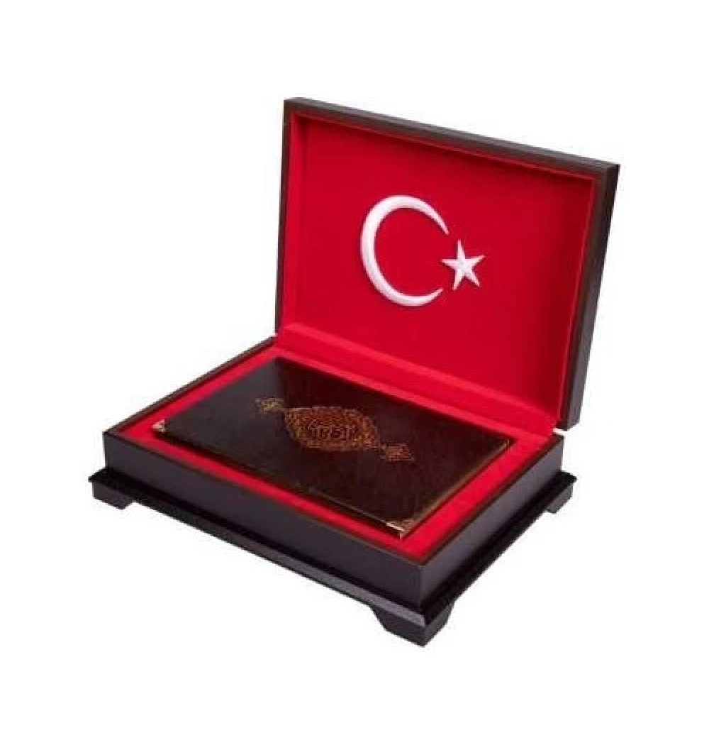 Hayrat 0355 Orta Boy Ahşap Kutulu Kuran Ayyıldız