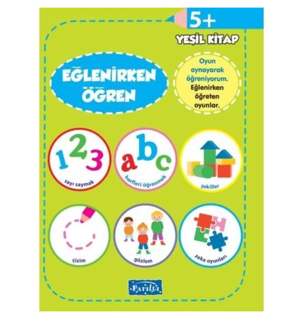 Eğlenirken Öğren 5+ Yeşil Kitap Parıltı
