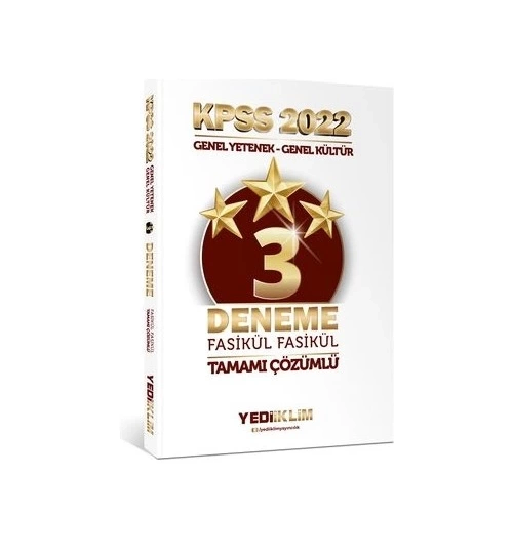 Kpss 2022 Gy Gk 3 Çözümlü Deneme  Yediiklim