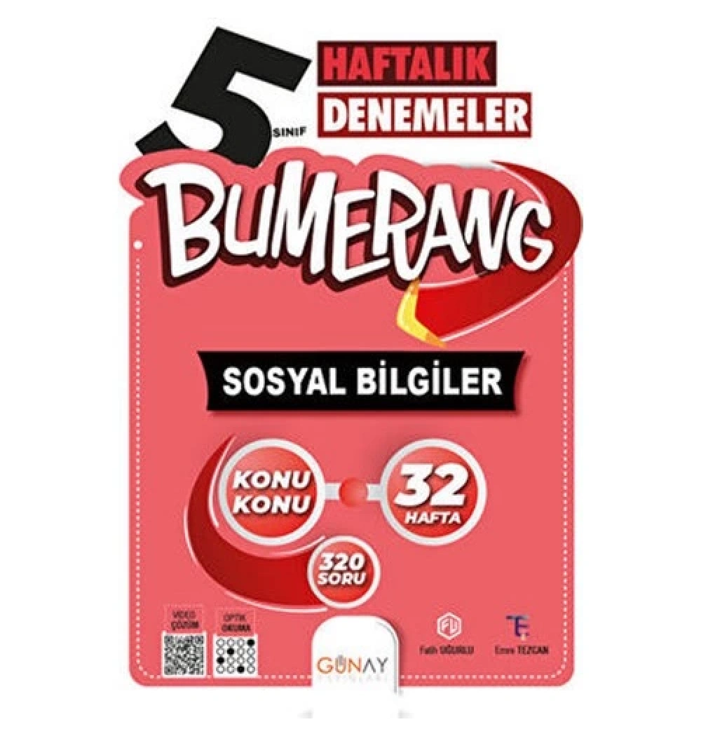 Günay 5.Sınıf Sosyal Bilgiler Haftalık Denemeler