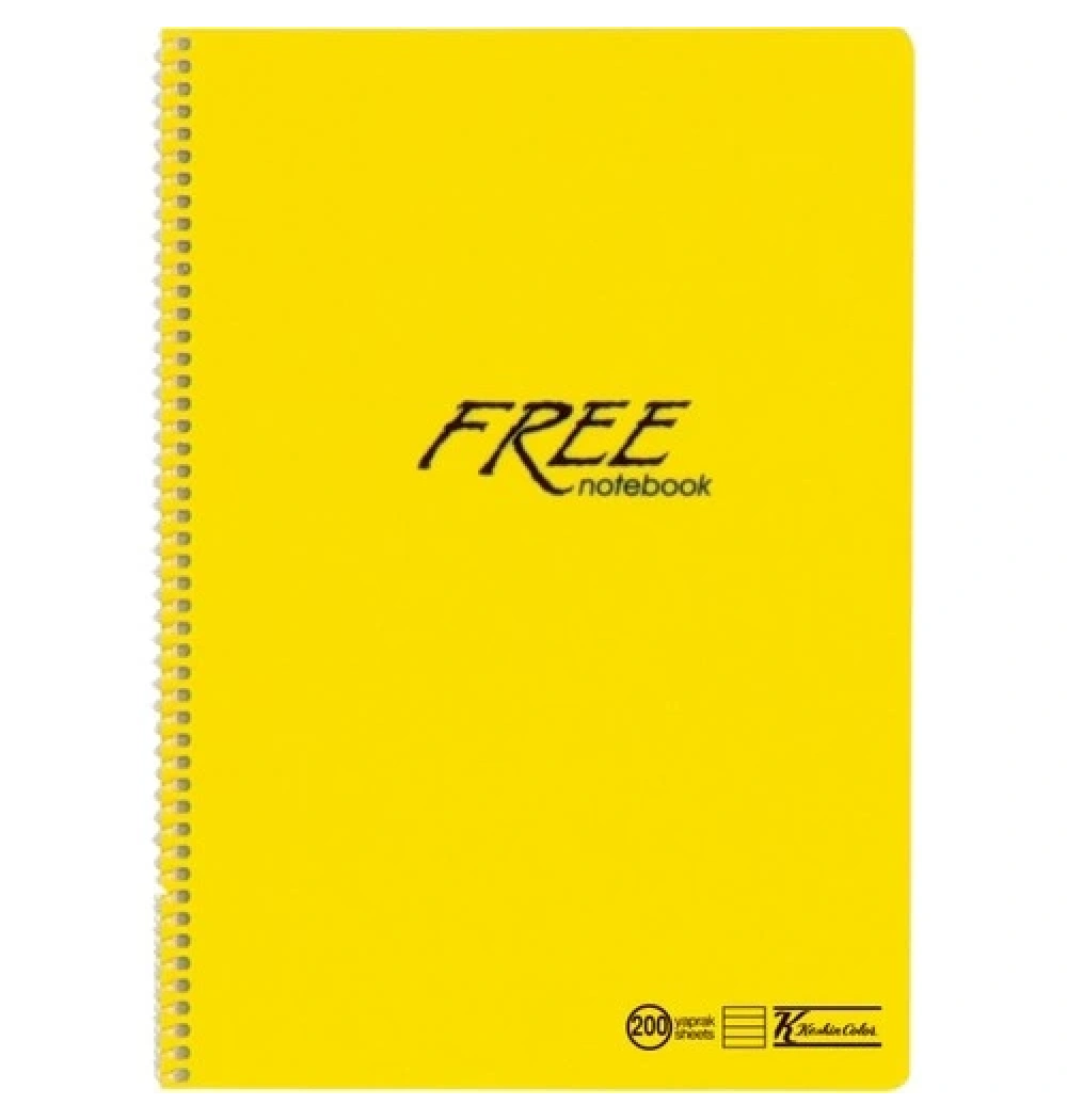 Keskin Color A4 200 Yp. Çizgili Pp Kapak Free Defter