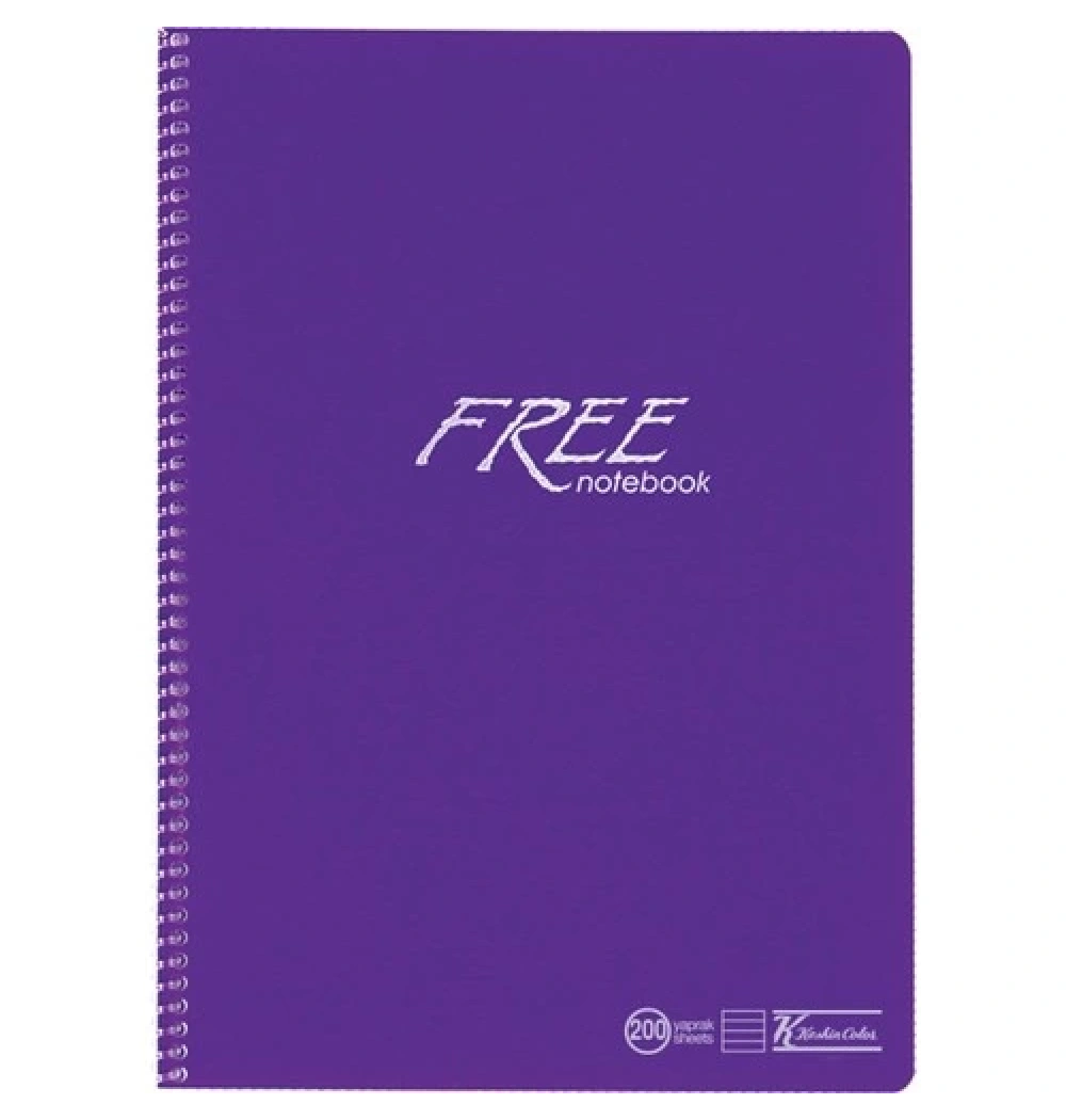 Keskin Color A4 200 Yp. Çizgili Pp Kapak Free Defter