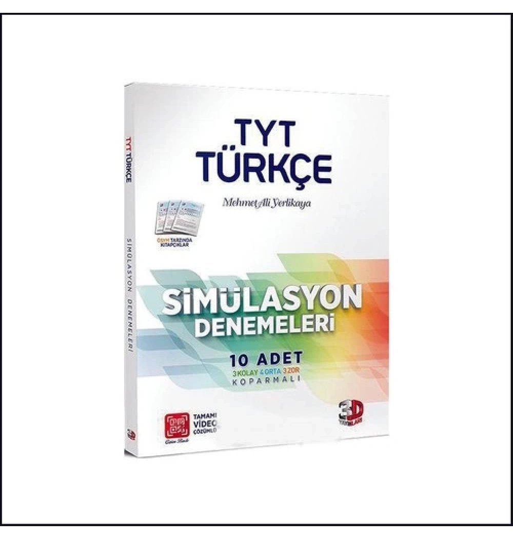 Tyt Türkçe 10 Simülasyon Denemeleri 3D Yayınları