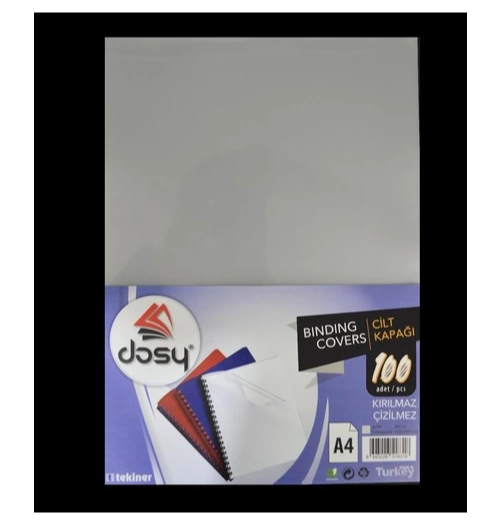 Dosy A4 Cilt Kapağı Şeffaf Dos-Ppc010010