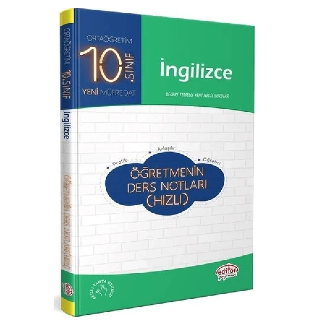 Editör 10.Sınıf İngilizce Öğretmenin Ders Notları Hızlı