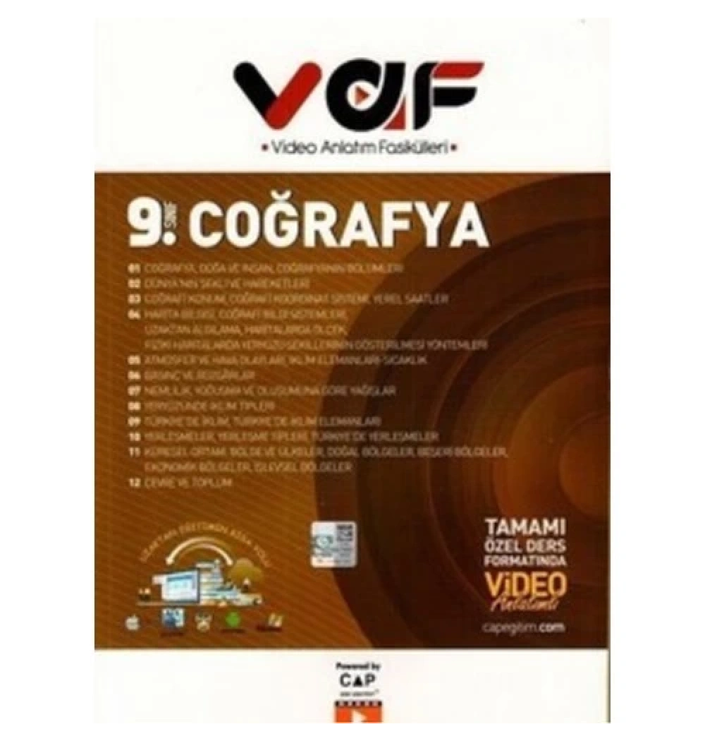 *Kampanya* Çap 9.Sınıf Coğrafya Video Anlatım Fasikülleri