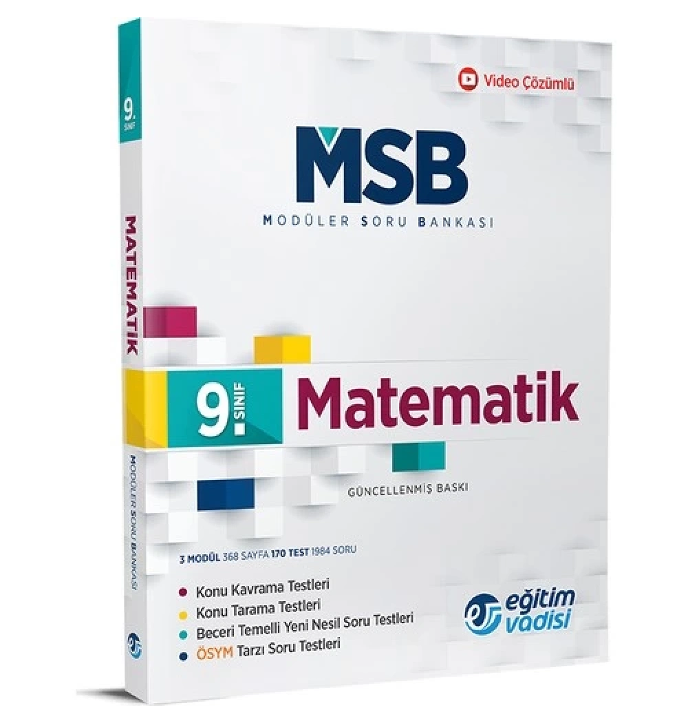 9.Sınıf Matematik Modüler Soru Bankası Eğitim Vadisi