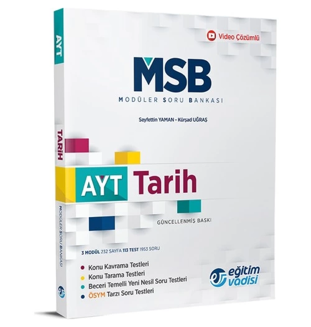 Ayt Tarih Modüler Soru Bankası Eğitim Vadisi