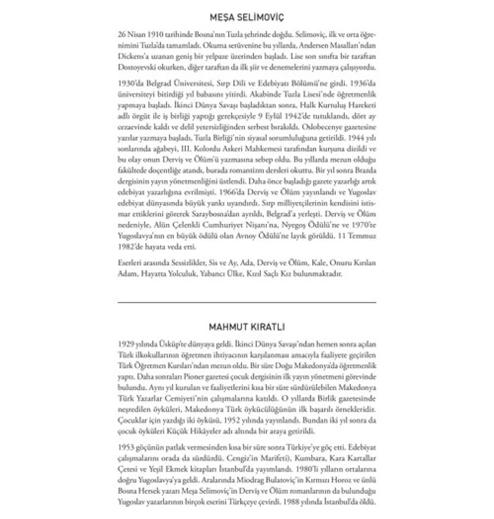 Derviş Ve Ölüm - Meşa Selimoviç - Timaş