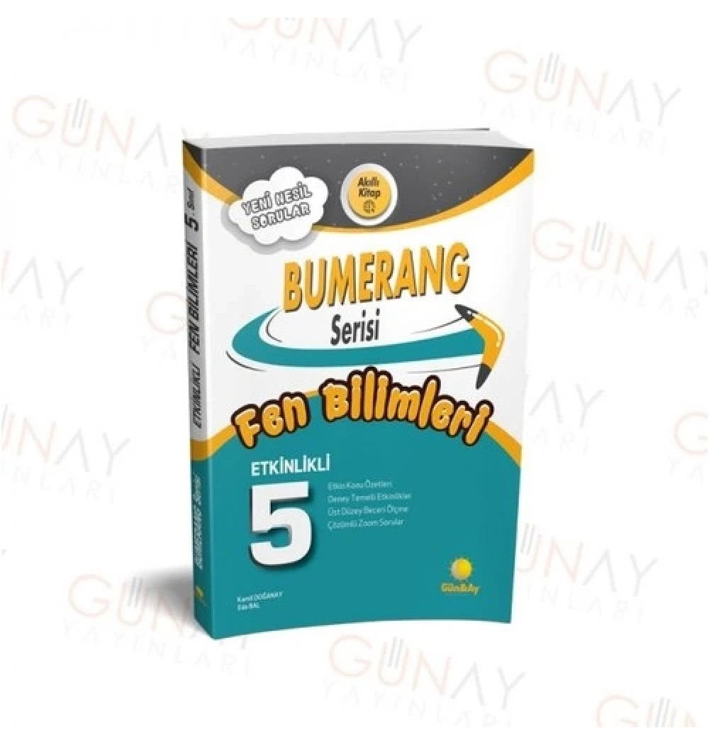 Günay 5.Sınıf Bumerang Fen Bilimleri Akıllı Defter Kitap
