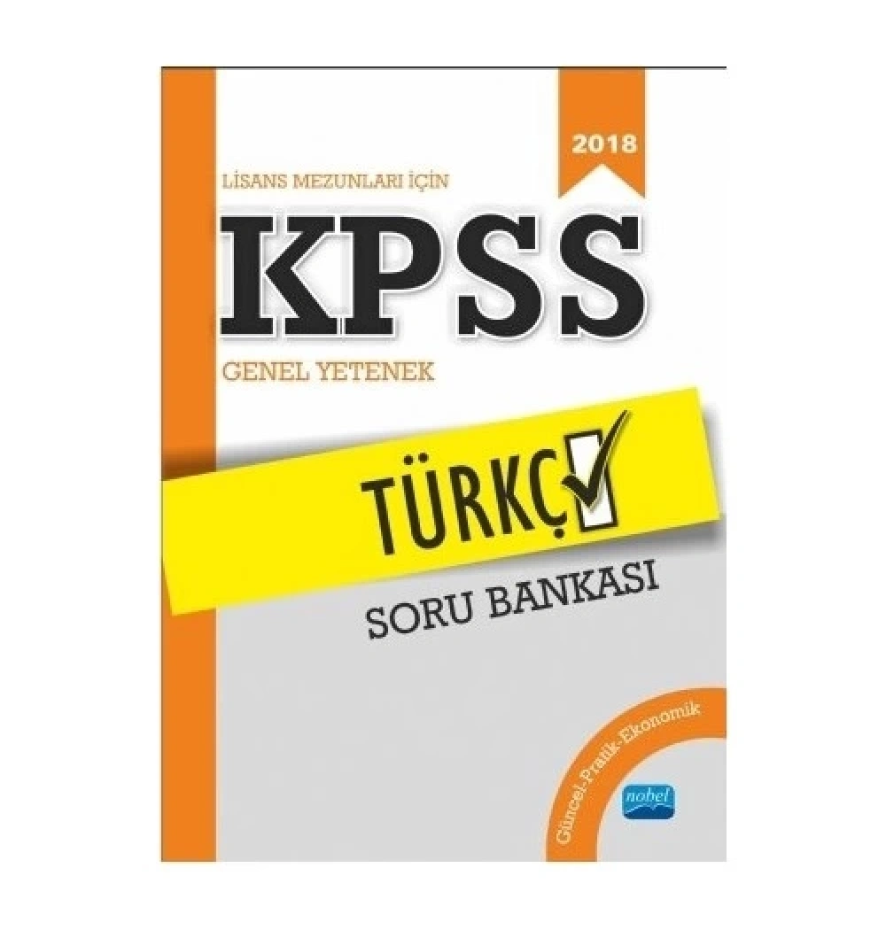 Nobel Kpss Gy Türkçe Soru Bankası 2018