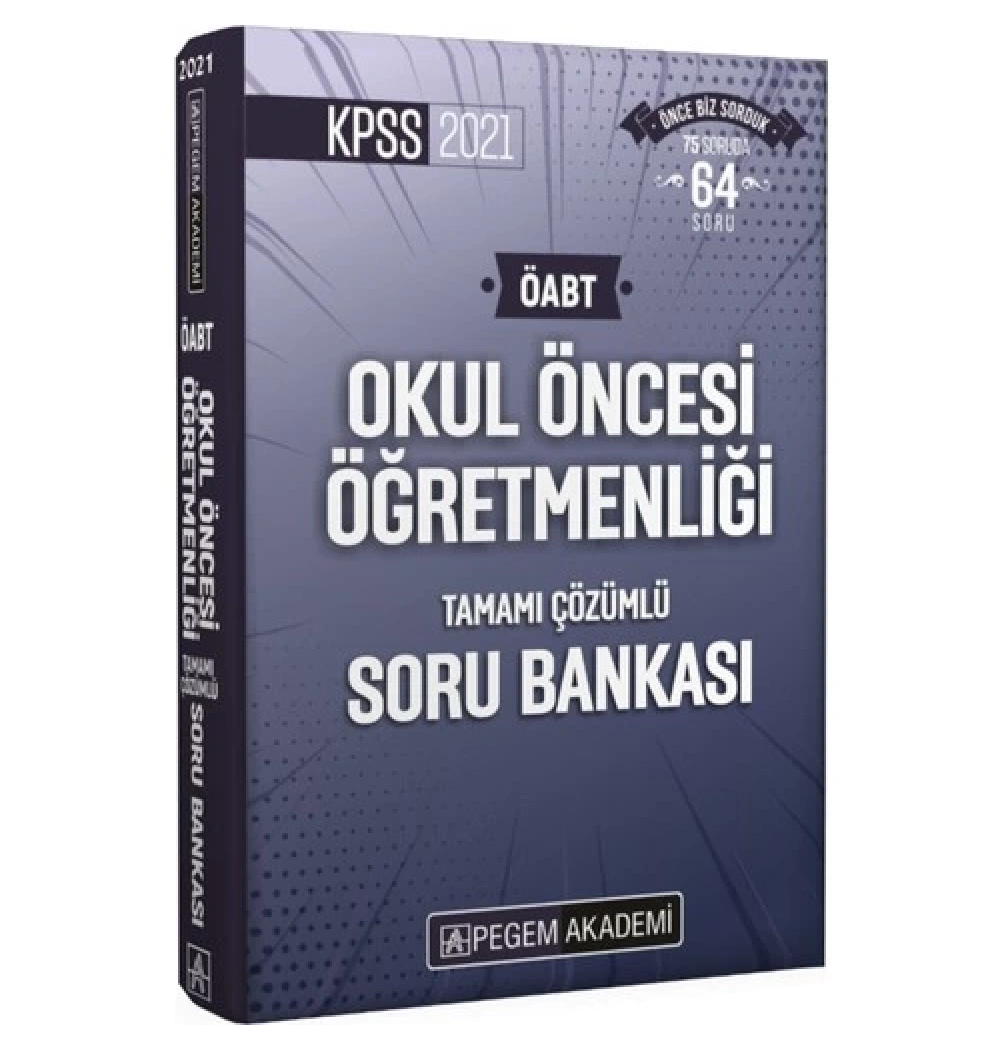 Pegem 2021 Öabt Okul Öncesi Öğretmenliği Çözümlü Soru Bankası