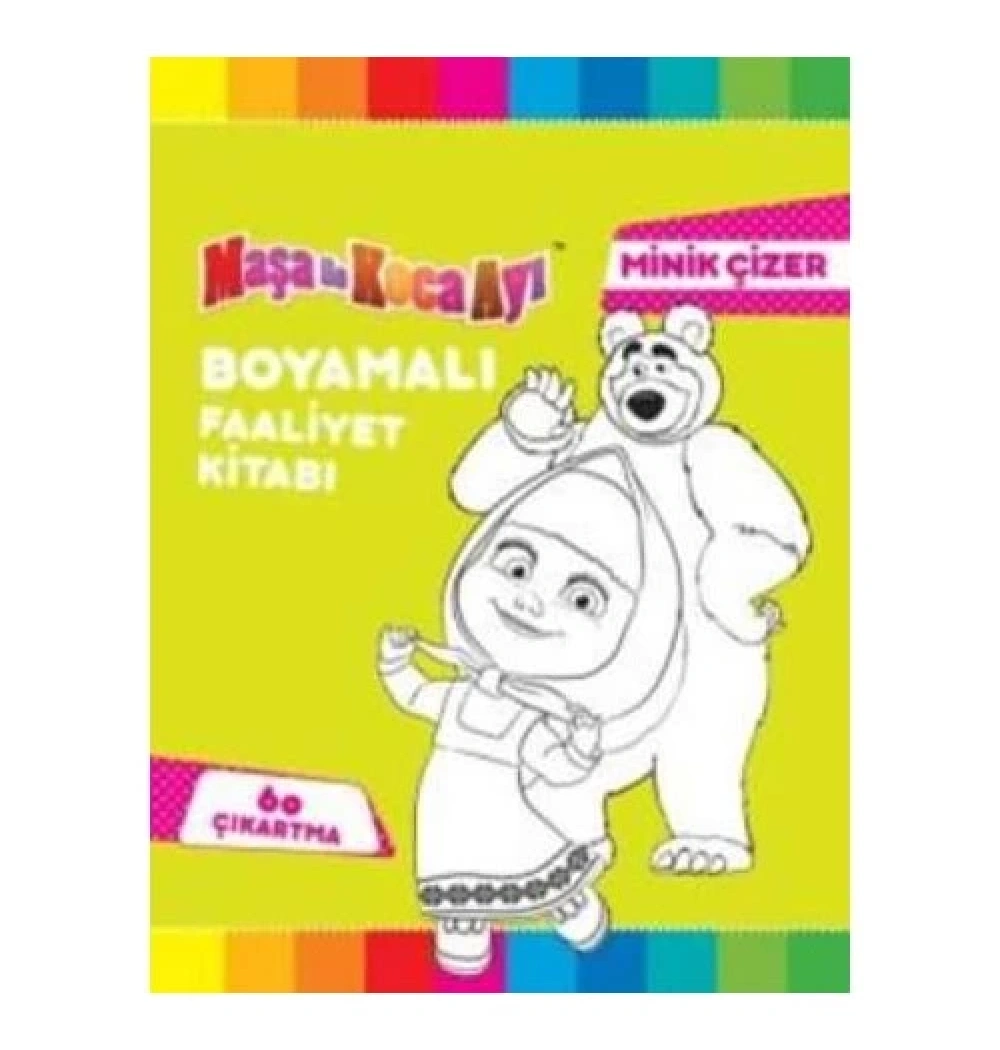 Maşa İle Koca Ayı Minik Çizer Çıkartma