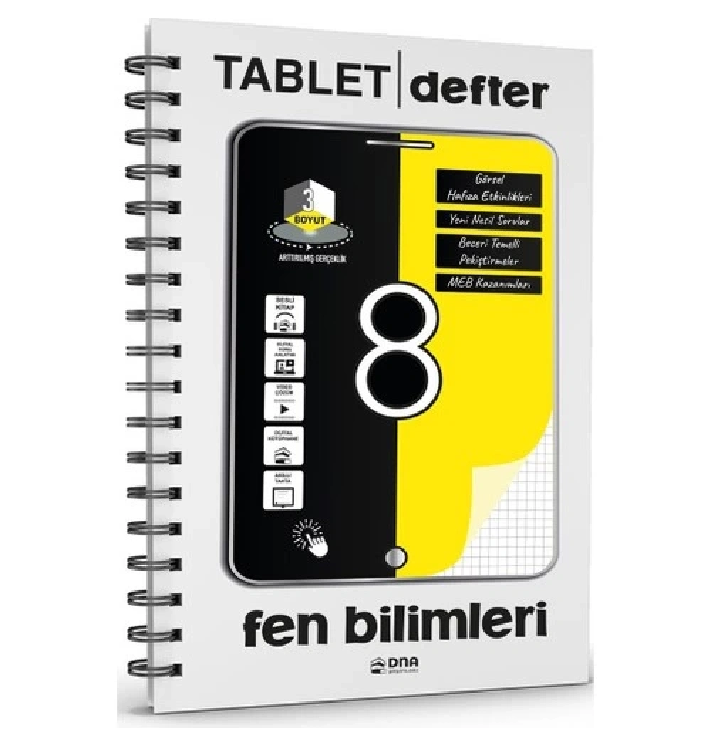 Dna 8.Sınıf Fen Bilimleri Tablet Defter