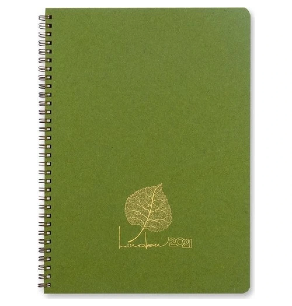 Keskin Color 20X28 Linden Haftalık Ajanda Yeşil- 831003