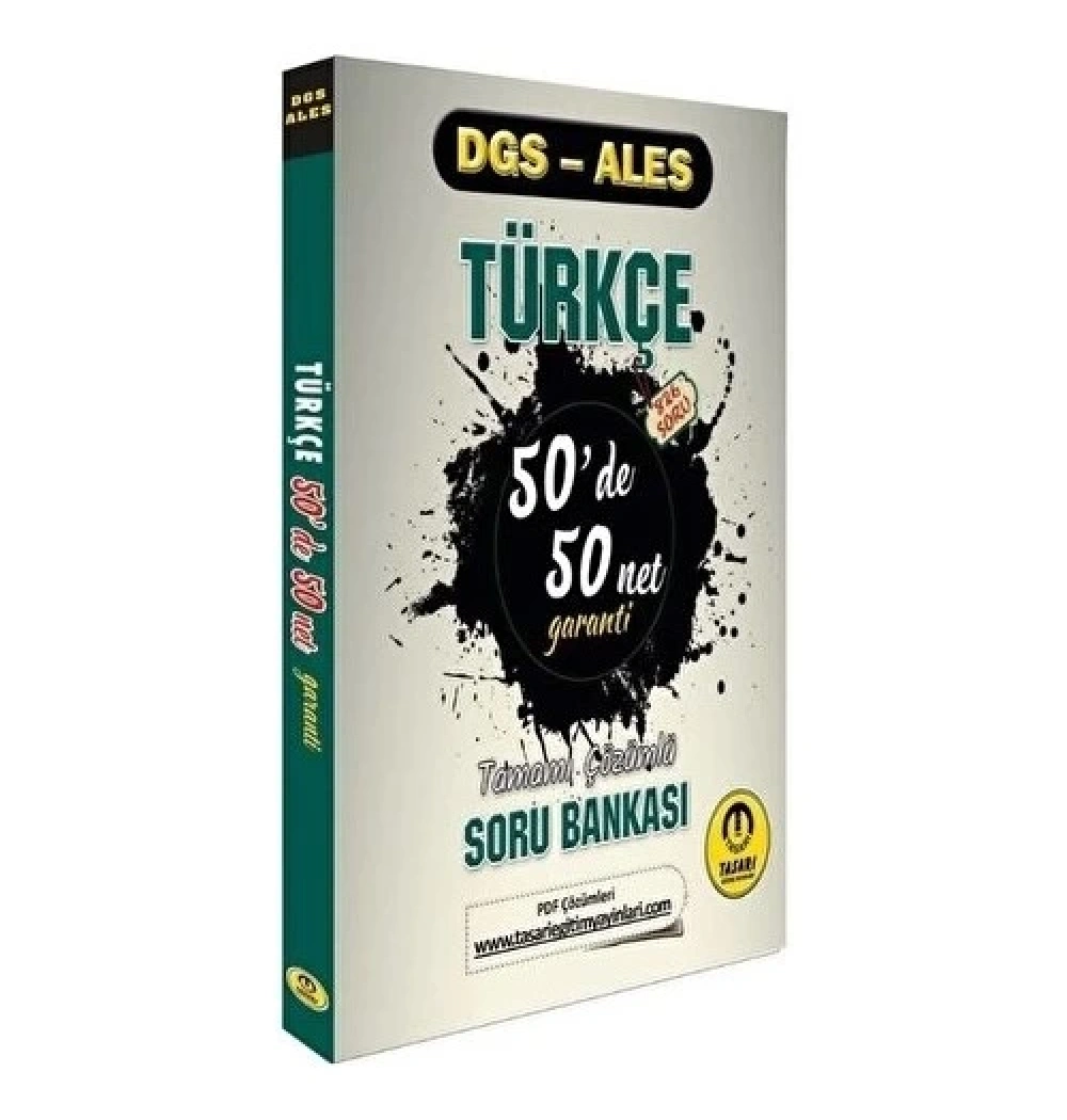 Tasarı Dgs Ales Türkçe 50 De 50 Net Garanti Çözümlü Soru Bankası