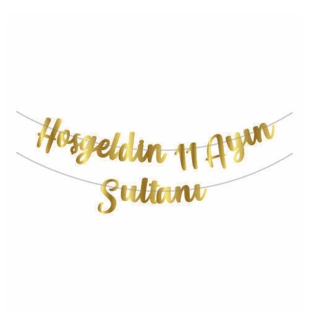 Ramazan Süsü Kaligrafi Banner Hoşgeldin 11 Ayın Sultanı