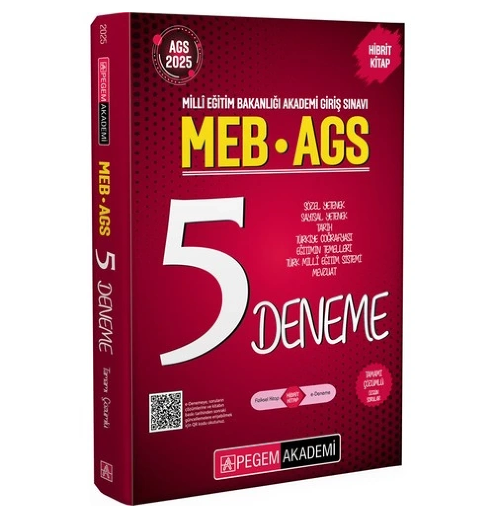 Pegem 2025 Meb Ags 5 Deneme  Hibrit Kitap
