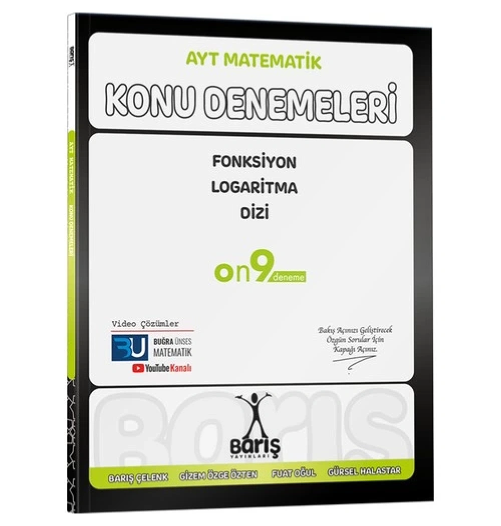 Ayt Matematik Konu Denemeleri Fonksiyon Logaritma Dizi On9 Deneme Barış Yayın