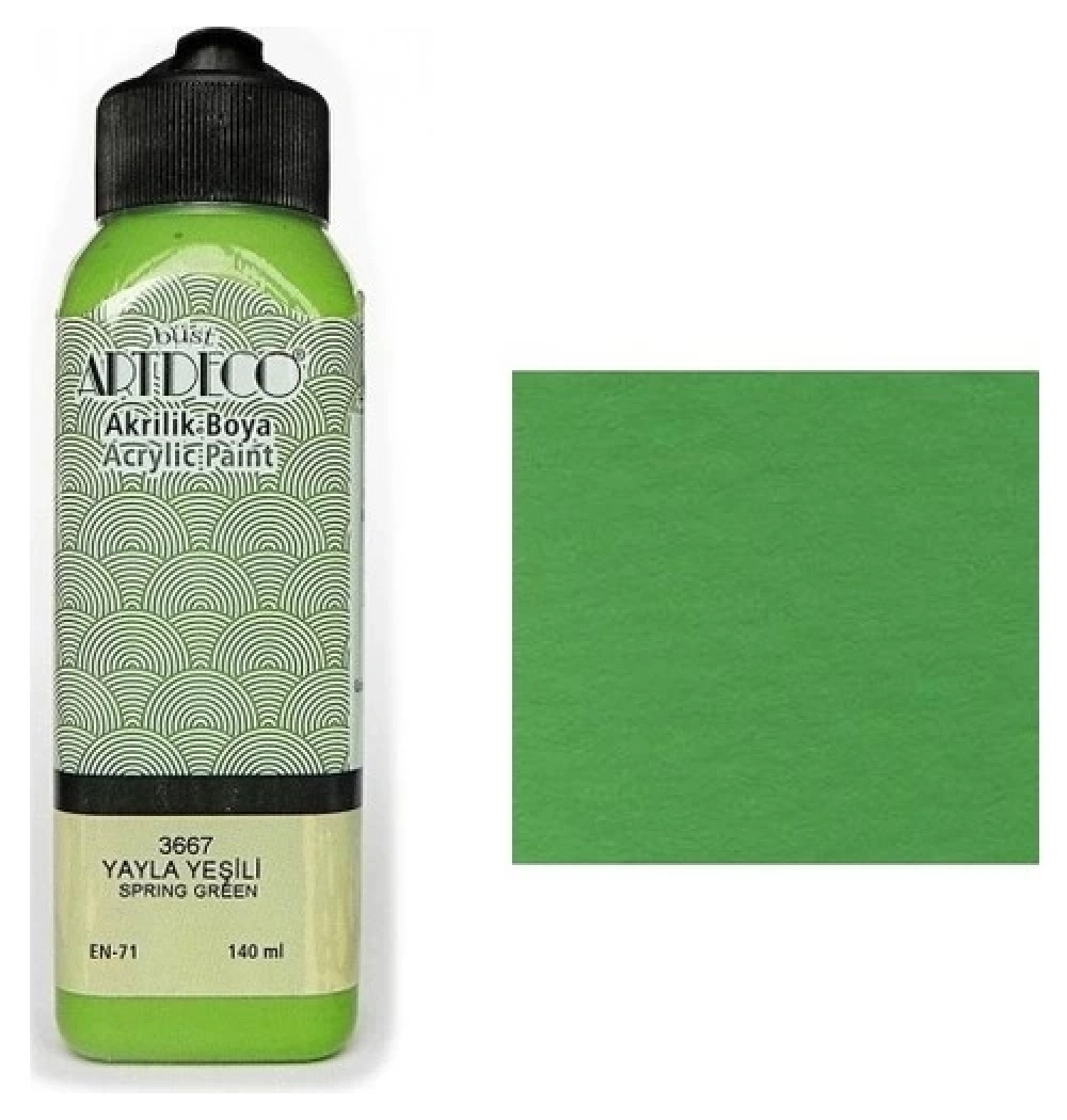 Lisans Artdeco Akrilik Boya 140 Ml Yayla Yeşili Lv-Y-070R-3667