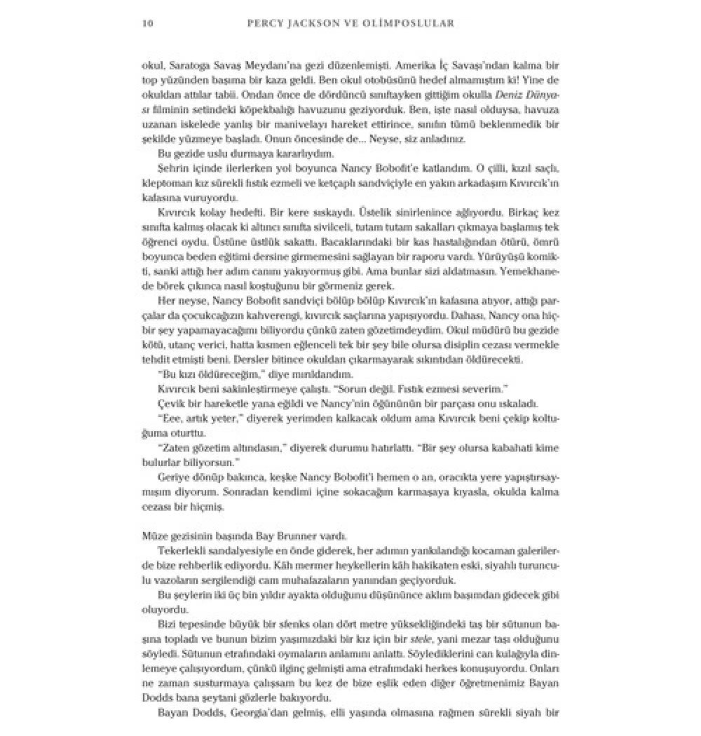 X Percy Kackson Ve Olimposlular Ciltli Lıbrıs