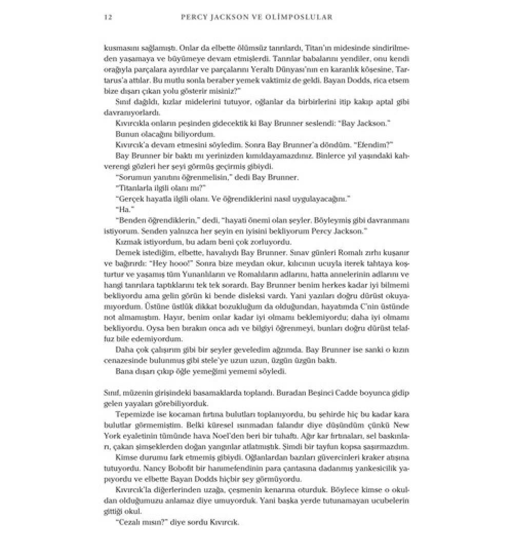 X Percy Kackson Ve Olimposlular Ciltli Lıbrıs