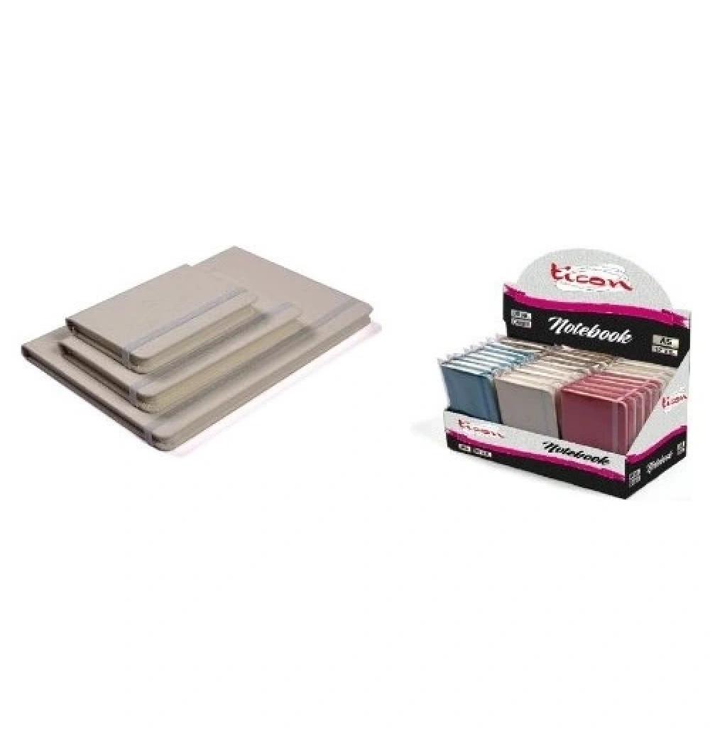 Ticon A6 Sert Kapak Defter 96 Yp.Düz Desen Kod:245643