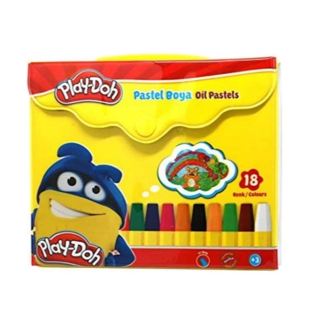Play-Doh Pastel Boya Çantalı 18 Renk Pa006