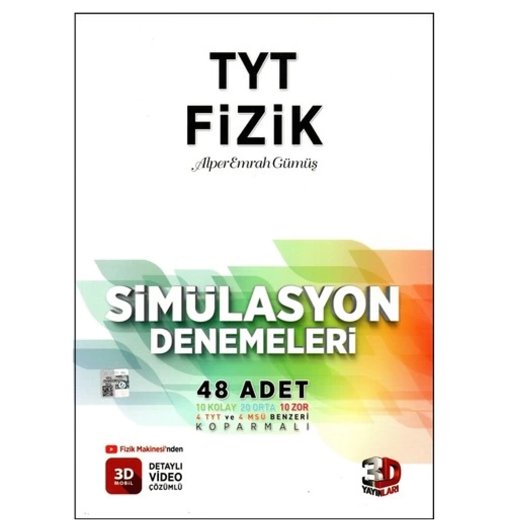 Tyt Fizik Simülasyon Denemeleri 3D Yayınları