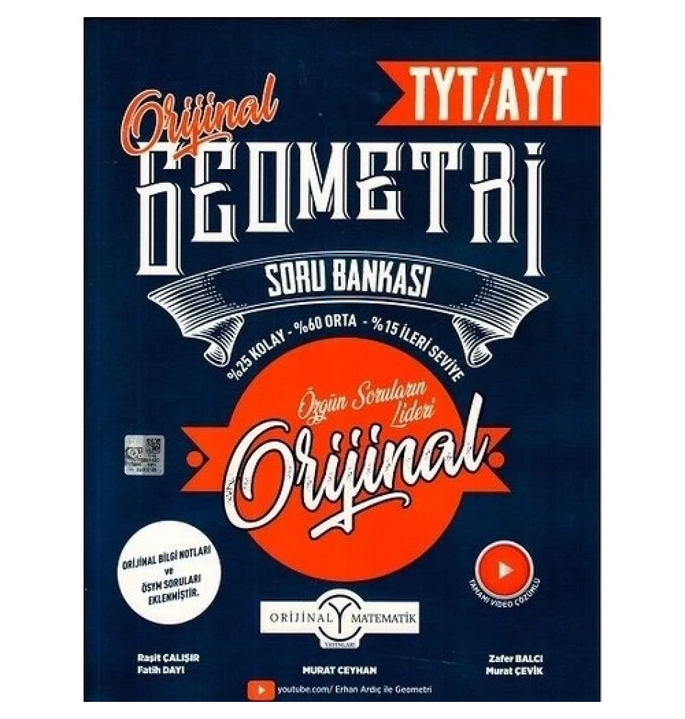Orijinal Tyt Ayt Geometri Soru Bankası