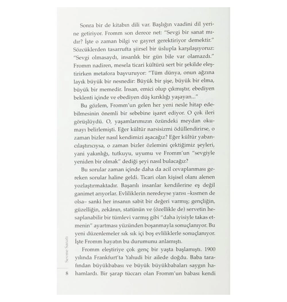 Sevme Sanatı  Erıch Fromm  Say Yayın