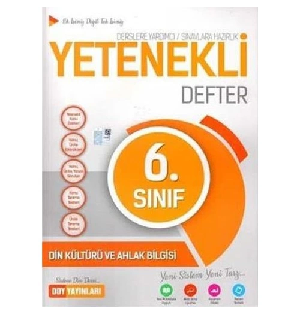 Ddy 6.Sınıf Din Kültürü Yetenekli Defter