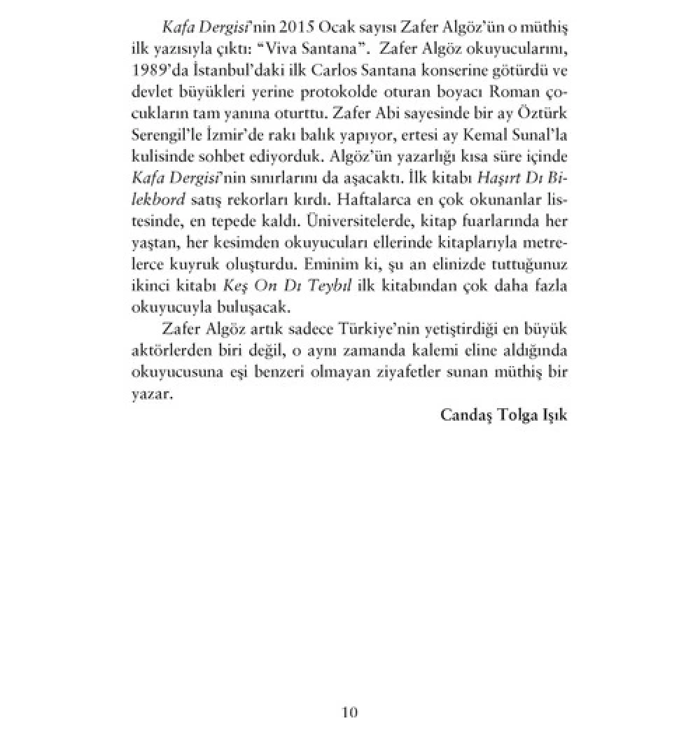 Keş On Dı Teybıl   Zafer Algöz   İnkilap