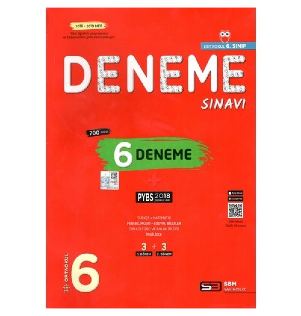 Sbm 6.Sınıf 6 Deneme Sınavı
