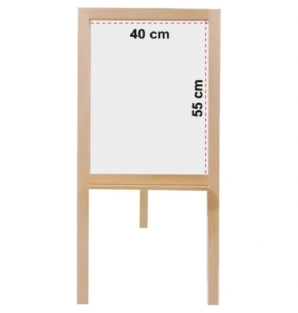 Magic Art Yazı Tahtası 40X55 Ahşap Çerçeve Ayaklı