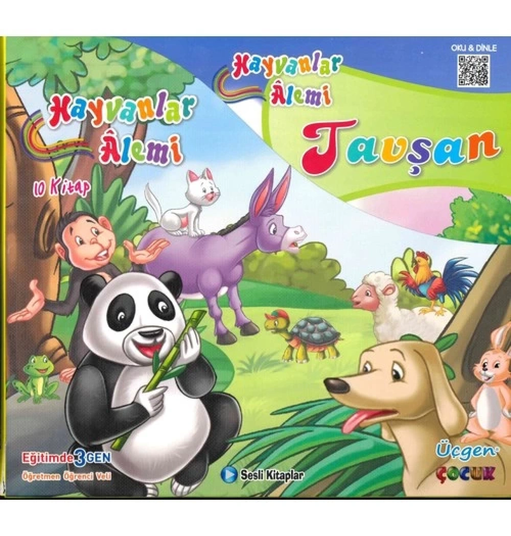 Hayvanlar Alemi 10 Kitap Set  Üçgen Yayın