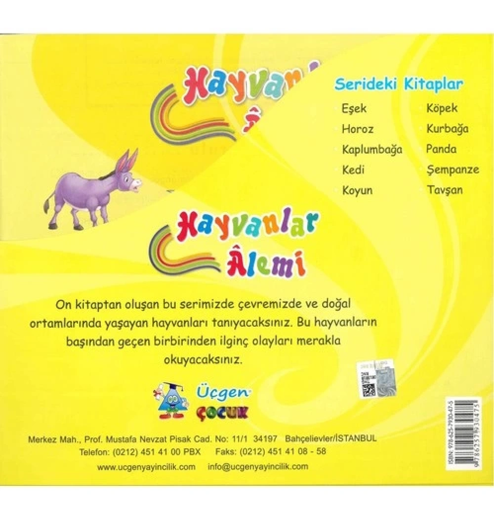 Hayvanlar Alemi 10 Kitap Set  Üçgen Yayın