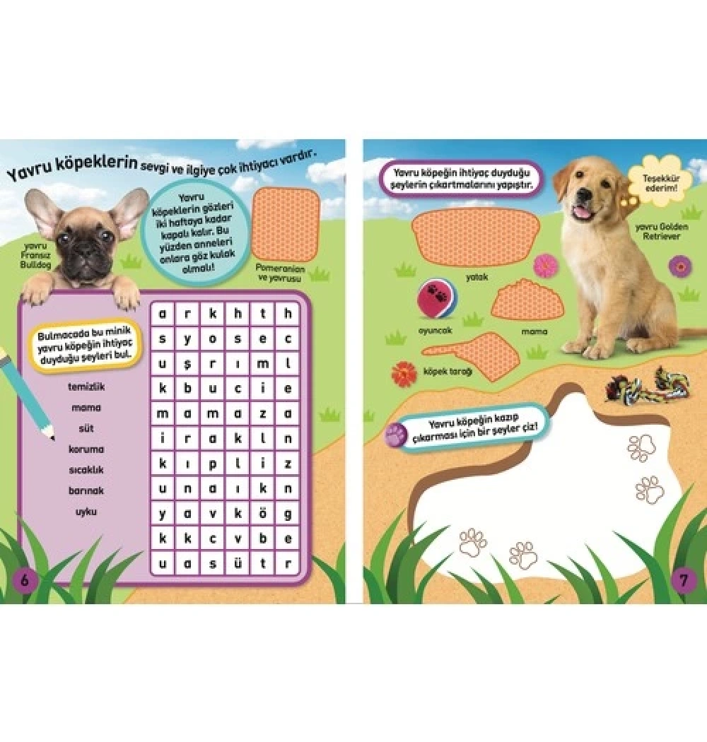 Yavru Hayvanlar Çıkartmalı Faaliyet Kitabı  Beta Kıds