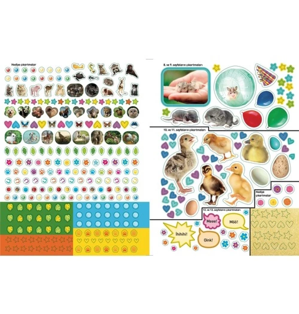 Yavru Hayvanlar Çıkartmalı Faaliyet Kitabı  Beta Kıds