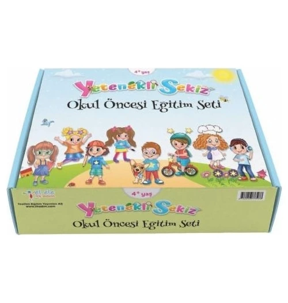 Yetenekli Sekiz 4 Yaş Okul Öncesi Eğitimi Full Set 20 Kitap İlkadım