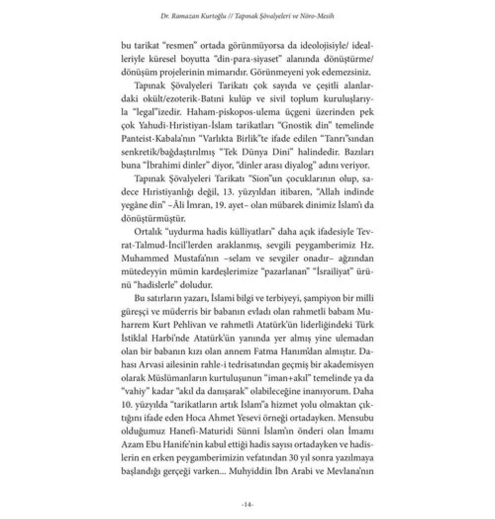 Tapınak Şövalyeleri Ve Nöro Mesih.Ramazan Kurtoğlu