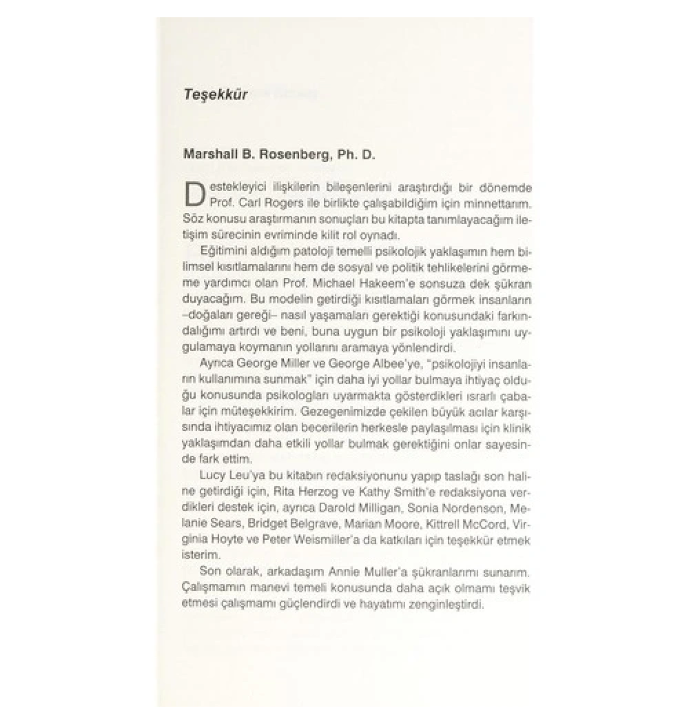 Şiddetsiz İletişim Bir Yaşam Dili   Marshall B.Rosenberg   Remzi