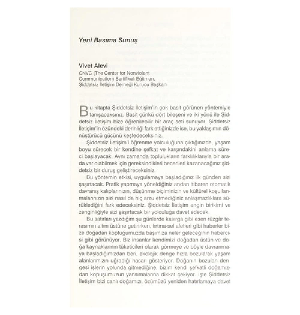 Şiddetsiz İletişim Bir Yaşam Dili   Marshall B.Rosenberg   Remzi