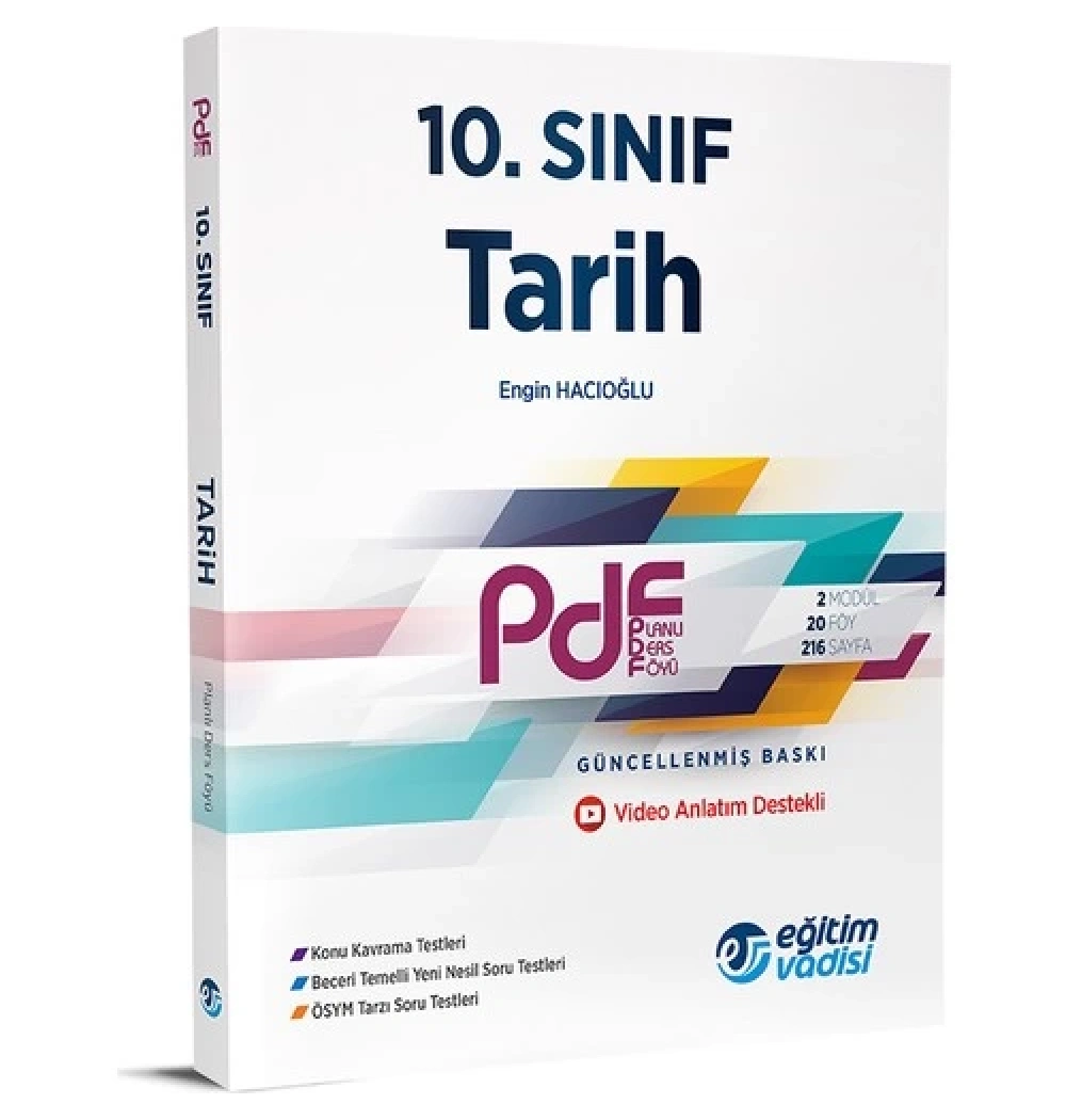 10.Sınıf Tarih Planlı Ders Föyü Eğitim Vadisi