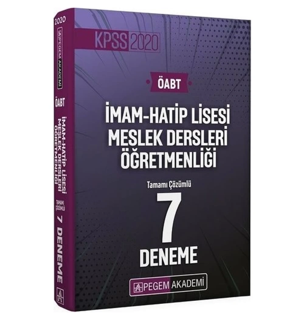 Pegem Öabt İhl Meslek Dersleri Çözümlü 7 Deneme