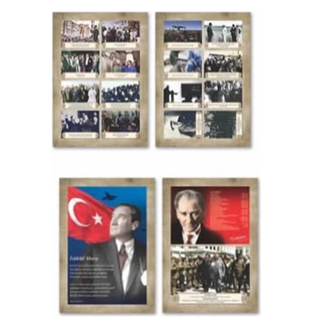 Keskin Color 17*24 4Lü Ata Çıkartma-İlke Ve İnkılapları