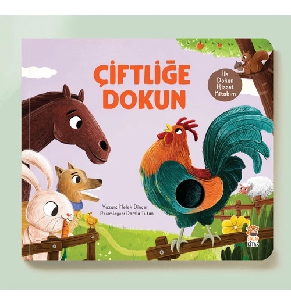 İlk Dokun Hisset Kitabım Çiftliğe Dokun  Sincap Kitap