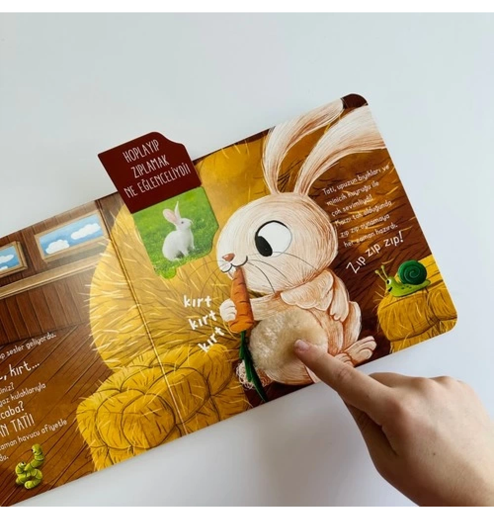 İlk Dokun Hisset Kitabım Çiftliğe Dokun  Sincap Kitap